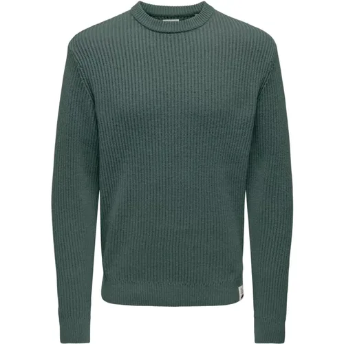 Herren Honigwaben-Effekt Pullover - Only & Sons - Modalova