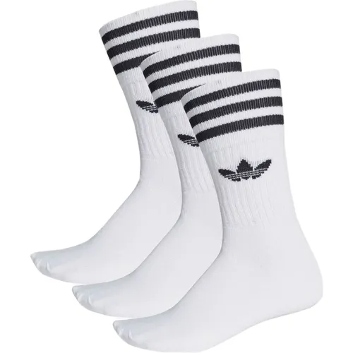 Cotton Blend Knit Socks Pack , unisex, Sizes: L, M - Adidas - Modalova