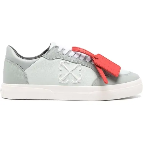 Mintgrüner Sneaker mit Farbblock-Design , Herren, Größe: 39 EU - Off White - Modalova