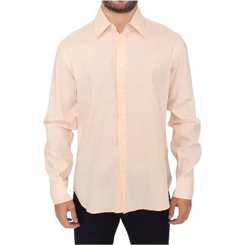 Sunset Hues Striped Cotton Shirt , male, Sizes: L - Ermanno Scervino - Modalova