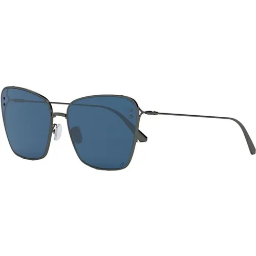 Shiny Gumetal Blue Sungles , male, Sizes: 63 MM - Dior - Modalova