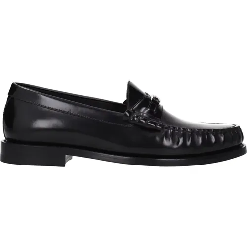 Schwarze Leder Loafer Schuhe Ss22 - Celine - Modalova