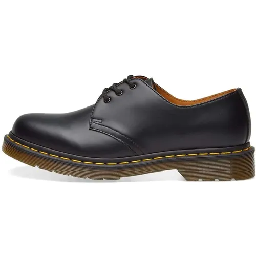 Klassische Schwarze Leder Oxford Schuhe , Herren, Größe: 42 EU - Dr. Martens - Modalova