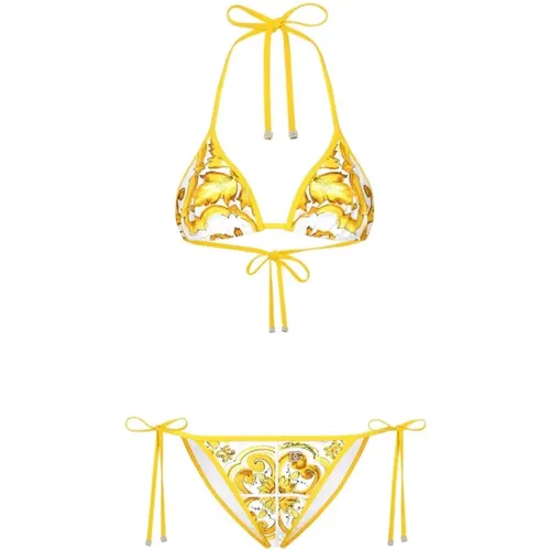 Gelbe Meer Kleidung Dreieck Cup , Damen, Größe: M - Dolce & Gabbana - Modalova