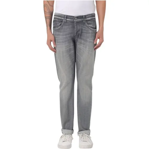 George Denim Used Effect Pants , male, Sizes: W32, W31, W30, W33 - Dondup - Modalova