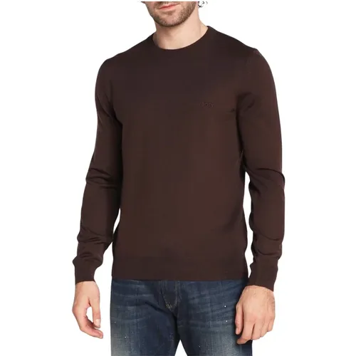 Wool Crewneck Sweater , male, Sizes: S, 2XL - Hugo Boss - Modalova