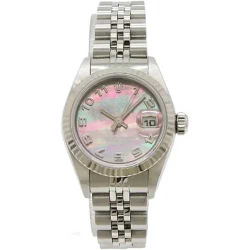 Pre-owned Stainless Steel watches , female, Sizes: ONE SIZE - Rolex Vintage - Modalova