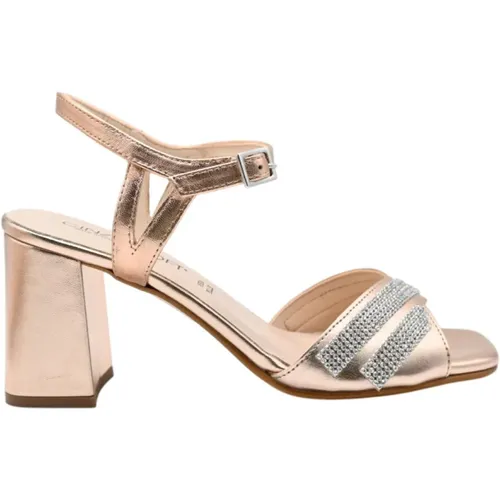 Elegant High Heel Sandals in Pink , female, Sizes: 7 UK, 5 UK, 4 UK, 6 UK - Cinzia Soft - Modalova