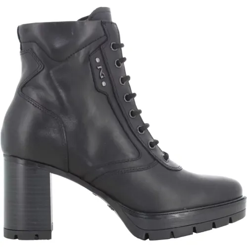 Damen Ankle Boots mit Absatz , Damen, Größe: 36 EU - Nerogiardini - Modalova