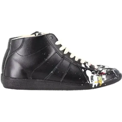 Pre-owned Leather sneakers , male, Sizes: 6 UK - Maison Margiela Pre-owned - Modalova