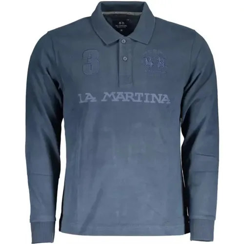 Elegantes Langarm-Poloshirt , Herren, Größe: 2XL - LA MARTINA - Modalova