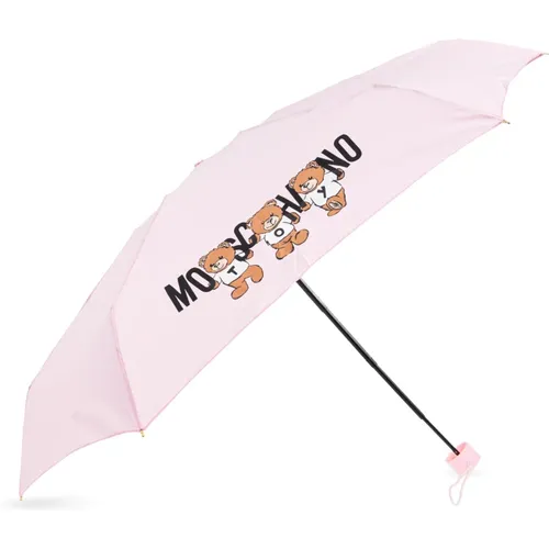 Regenschirm mit Logo Moschino - Moschino - Modalova