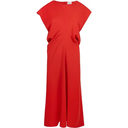 Flare Dress Round Neck , female, Sizes: M - P.a.r.o.s.h. - Modalova