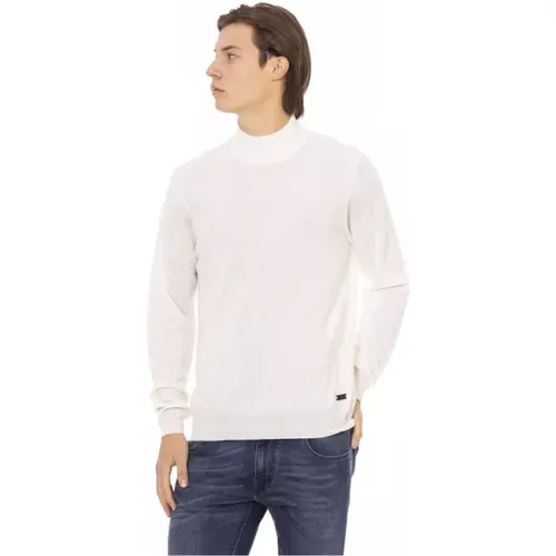 Eleganter weißer Rollkragenpullover , Herren, Größe: 2XL - Baldinini - Modalova