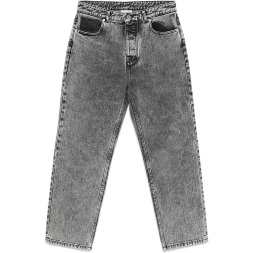 Grey Trousers Aw24 , male, Sizes: W34 - Drole de Monsieur - Modalova