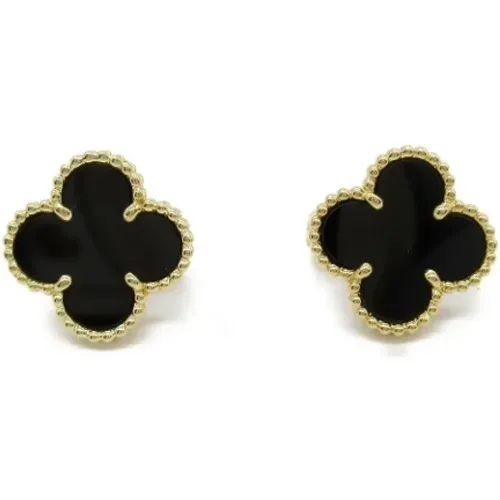 Pre-owned Gold earrings , female, Sizes: ONE SIZE - Van Cleef & Arpels Pre-owned - Modalova