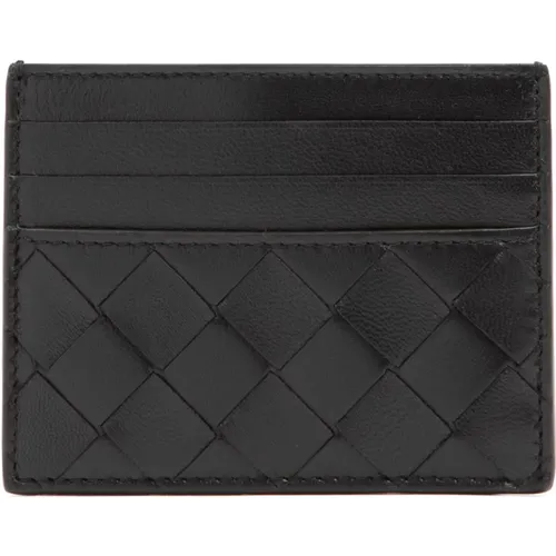 Leather Card Case Clutch , female, Sizes: ONE SIZE - Bottega Veneta - Modalova