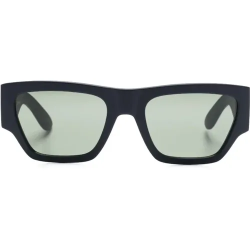 Quadratische Grüne Sonnenbrille,Marineblaue quadratische Sonnenbrille - alexander mcqueen - Modalova