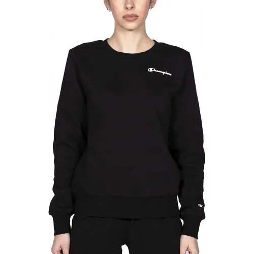 Schwarzes -Sweatshirt Mit Rundhalsausschnitt - Champion - Modalova