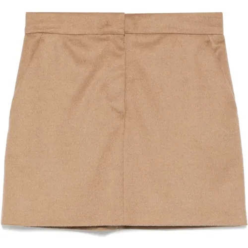 Luxurious Camel Hair Skirt , female, Sizes: 2XS - Max Mara - Modalova