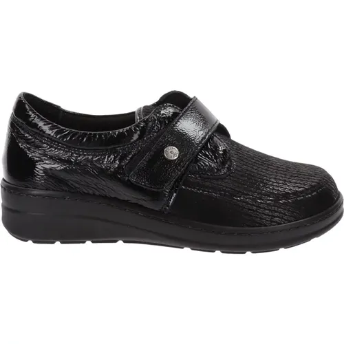 Leather Sneakers with Velcro Closure , female, Sizes: 5 UK, 7 UK, 3 UK - Cinzia Soft - Modalova