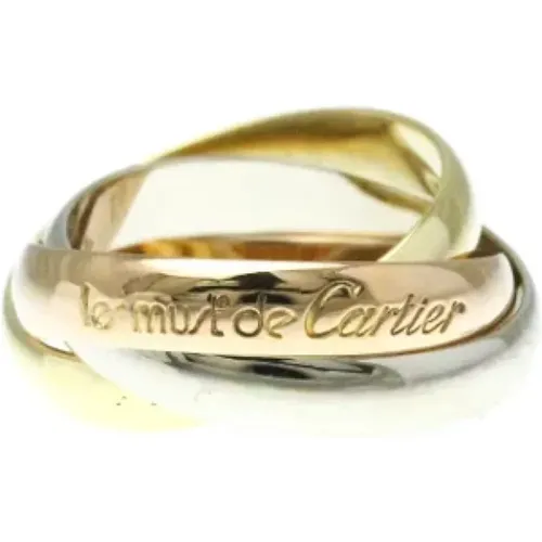 Pre-owned Gold rings , female, Sizes: ONE SIZE - Cartier Vintage - Modalova