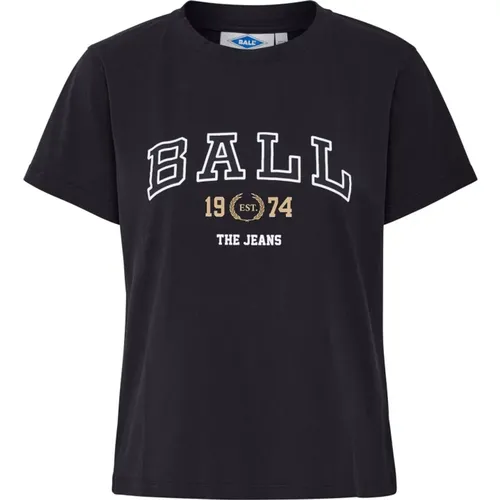 Schwarzes T-Shirt Top Ball - Ball - Modalova