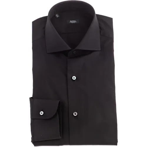 Tailored Poplin Shirt with Pearl Buttons , male, Sizes: M, XL, 3XL, 2XL, L - Barba - Modalova