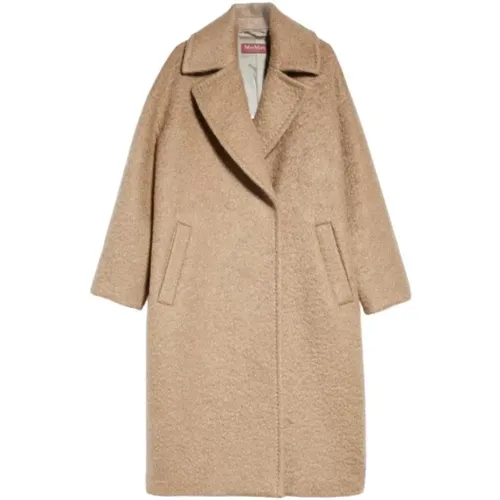 Mohair Wool Coat with Egg-shaped Line , female, Sizes: S - Max Mara - Modalova