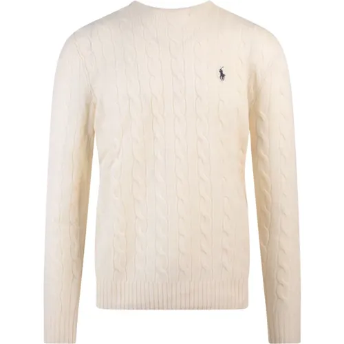 Embroidered Logo Wool Cashmere Sweater , male, Sizes: L, XL - Polo Ralph Lauren - Modalova