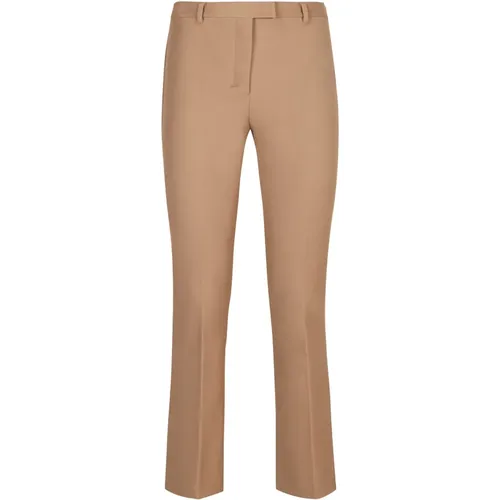 Flared Cotton Blend Trousers , female, Sizes: 2XS, XS, S - Max Mara - Modalova