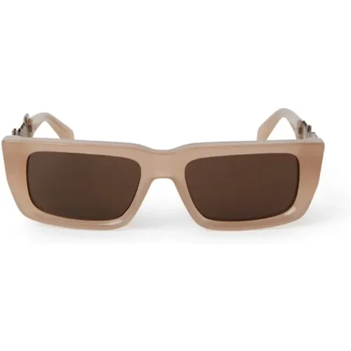 Retro Rechteckige Sonnenbrille , unisex, Größe: 54 MM - Palm Angels - Modalova