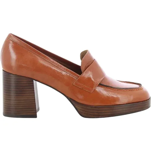 Elegante Cognac Heels für Frauen , Damen, Größe: 37 EU - ANGEL ALARCON - Modalova