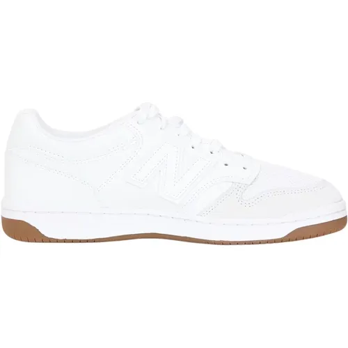 Ikonoische Weiße Sneakers mit Samtdetails , Herren, Größe: 42 1/2 EU - New Balance - Modalova