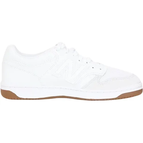 Ikonoische Weiße Sneakers mit Samtdetails , Herren, Größe: 42 EU - New Balance - Modalova