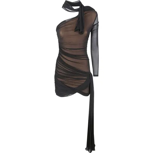 Hosiery Draped Dress , female, Sizes: L, M - Dion Lee - Modalova