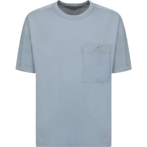 Chest patch pocket light t-shirt by , male, Sizes: M, XL - Ten C - Modalova