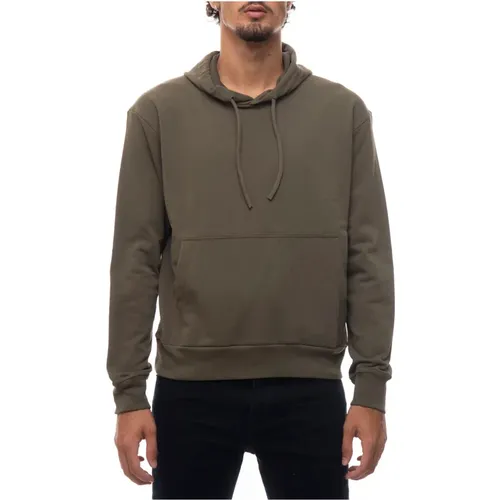Black Cotton Hooded Sweatshirt , male, Sizes: 2XL, M - Hogan - Modalova