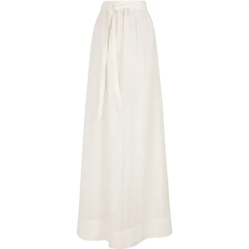 Linen Maxi Skirt , female, Sizes: L, S, XL, M - Cortana - Modalova