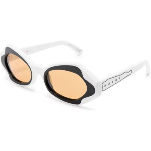 W9L Unlahand White Sunglasses Marni - Marni - Modalova