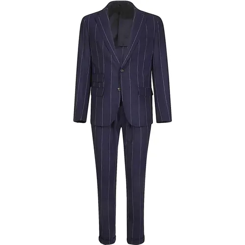 Single Breasted Suits , male, Sizes: L - Eleventy - Modalova