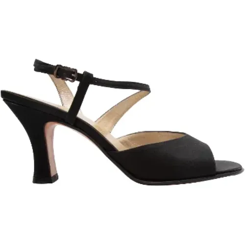 Pre-owned Seide heels , Damen, Größe: 37 1/2 EU - Salvatore Ferragamo Pre-owned - Modalova