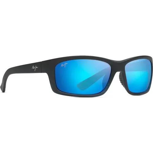 Rectangular Sunglasses in with Blue Lens , male, Sizes: ONE SIZE - Maui Jim - Modalova