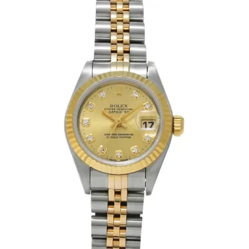 Pre-owned Stainless Steel watches , female, Sizes: ONE SIZE - Rolex Vintage - Modalova