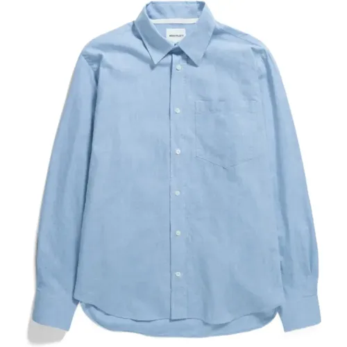 Algot Chambray Hemd , Herren, Größe: M - Norse Projects - Modalova