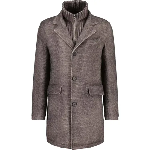 Stylish Wool Blend Coat , male, Sizes: 2XL, M - Gimo's - Modalova