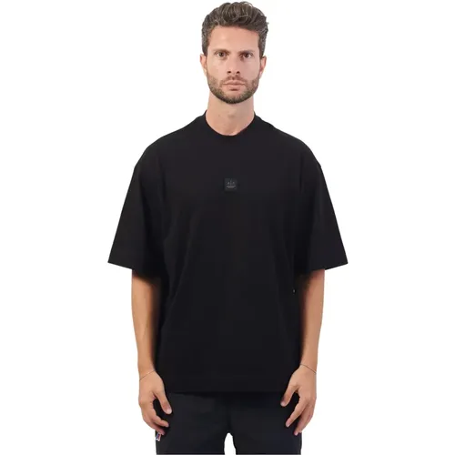 Schwarzes Jersey Baumwolle Logo T-Shirt , Herren, Größe: XS - Armani Exchange - Modalova