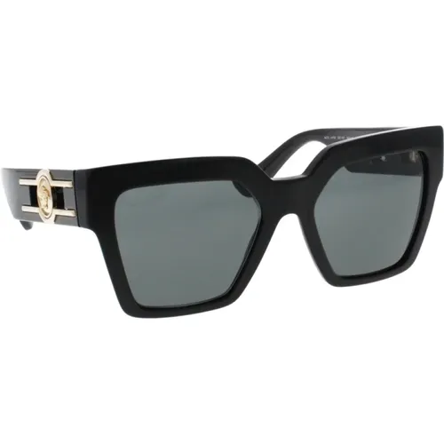 Ikonoische Sonnenbrille mit einheitlichen Gläsern , Damen, Größe: 54 MM - Versace - Modalova