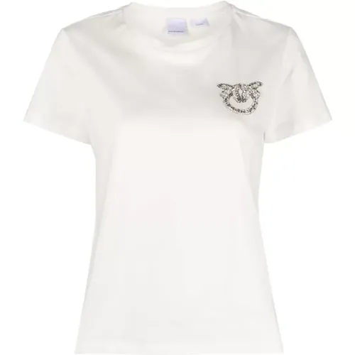 Nembo Nambrone Logo T-Shirt , female, Sizes: M, S, XS - pinko - Modalova