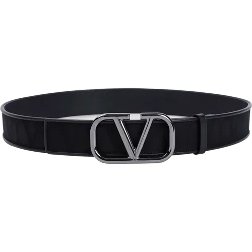 Nero Buckle Belt , male, Sizes: 95 CM, 90 CM - Valentino Garavani - Modalova